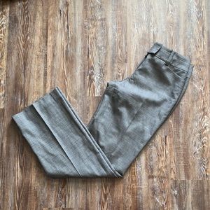 Ann Taylor Gray Straight Leg Career Wool Blend Office Academia Pants